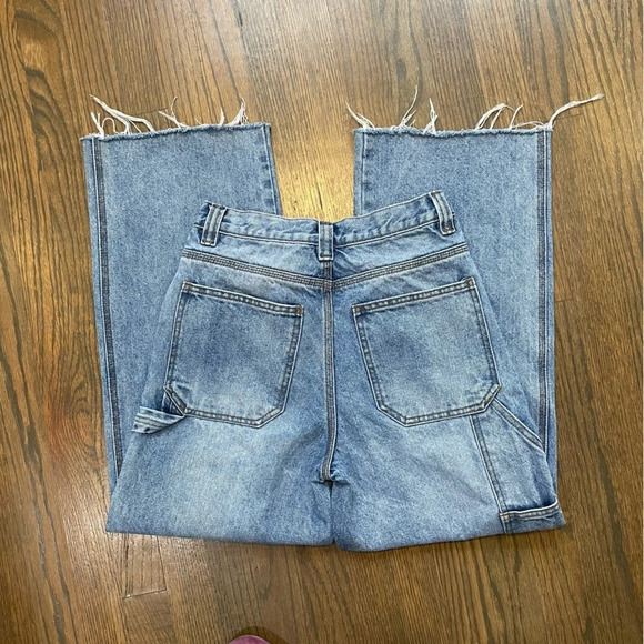 John Galt / Brandy Melville carpenter jeans Light Blue Straight Leg Jeans - Picture 10 of 11